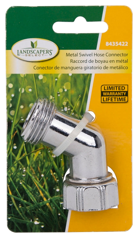 Landscapers Select GC507 Hose Connector, Female and Male, Zinc, Silver, For: Hose Couplings