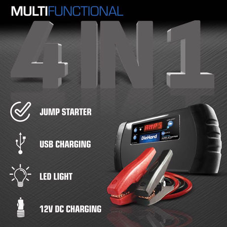 DieHard Automatic 12 V 1000 amps Battery Jump Starter, Pack of 2
