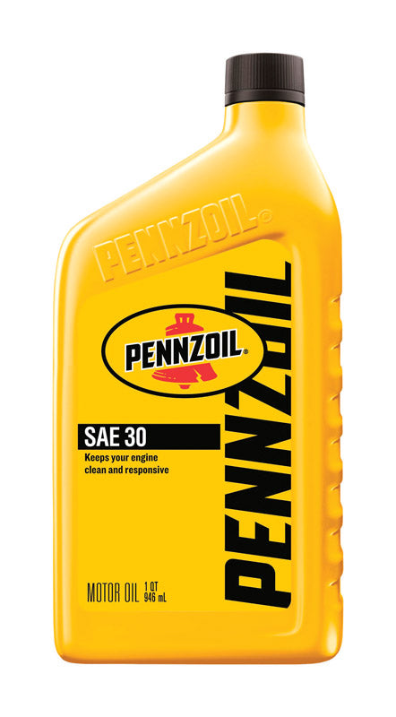 Pennzoil SAE 30 4-Cycle Heavy Duty Motor Oil 1 qt 1 pk, Pack of 6