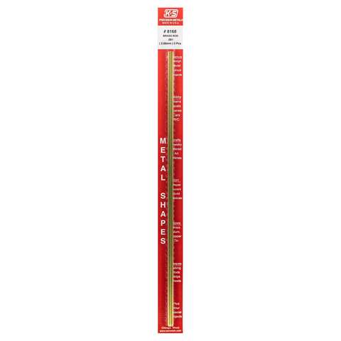 K&S 0.081 in. D X 12 in. L Brass Rod 3 pk