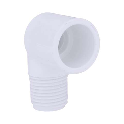 Charlotte Pipe Schedule 40 1/2 in. Slip X 1/2 in. D MPT PVC Street Elbow 1 pk, Pack of 25