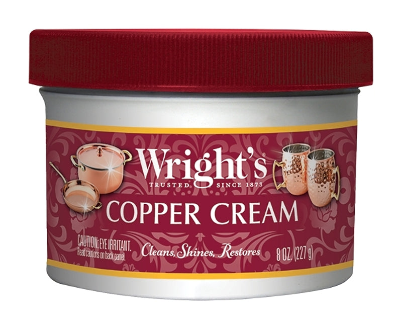 Wright's 340 Copper Cream, 8 oz Jar, Paste, Mild, Off-White