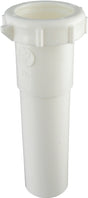 Plumb Pak PP20552 Pipe Extension Tube, 1-1/2 in, 6 in L, Slip-Joint, PVC, White
