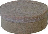 Shepherd Hardware 9916 Furniture Pad, Felt Cloth, Beige, 1-1/2 in Dia, Round, Pack of 6