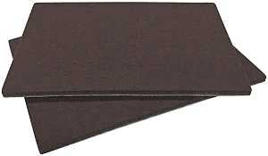 Shepherd Hardware 9860 Blanket Furniture Pad, Felt, Brown, 4-1/4 in L, 6 in W, 5 mm Thick, Rectangular