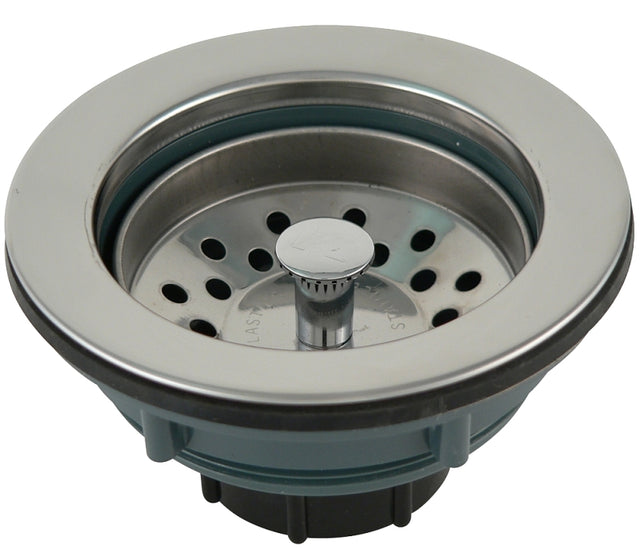 Plumb Pak PP20665 Basket Strainer, Plastic, For: 3-1/2 in Dia Opening Kitchen Sink