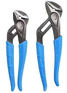 Channellock SpeedGrip Series GS-1X Tongue and Groove Plier Set, 2-Piece, HCS, Blue, Specifications: 2 in Jaw Capacity