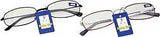 Diamond Visions RG-48 Reading Glasses, Unisex, 1.25 to 2.5 Magnification