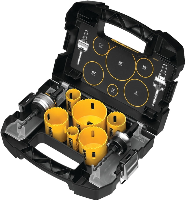 DEWALT D180002 Hole Saw Kit, 9-Piece