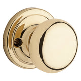 Kwikset 788H 3BX Dummy Door Knob, 2-3/8 in Dia Knob, Polished Brass