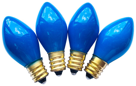 Hometown Holidays 16294 Replacement Bulb, 5 W, Candelabra Lamp Base, Incandescent Lamp, Ceramic Blue Light