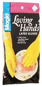 Spontex 69983 Protector Gloves, L, Latex, Yellow