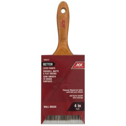 Ace Better 4 in. Flat Wall Brush, Pack of 6