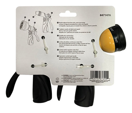 Landscapers Select 8910/8909 Spray Nozzle Set 2, Female, Zinc Alloy Aluminum Copper TPR Nylon, Black/Yellow