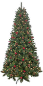 Puleo Asia Limited 357-3516-T75C5 Pine Bristles w/Cones & Berries, 7.5 ft