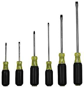 Vulcan SD-SET-PVC Screwdriver, 6-Piece, Yellow (Handle)