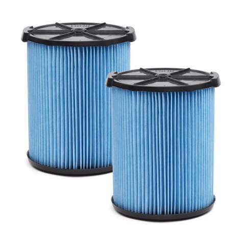 Craftsman 6.75 in. D Fine Dust Wet/Dry Vac Cartridge Filter 5-20 gal 2 pc