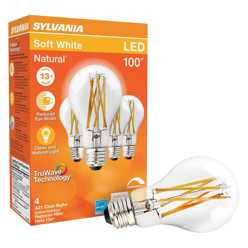 BULB LED A21 CLEAR SFTWHT 13W