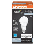 Sylvania 42080 Lamp, Three-Way, A21 Lamp, 50 to 150 W Equivalent, Medium Screw E26 Lamp Base, Neutral White