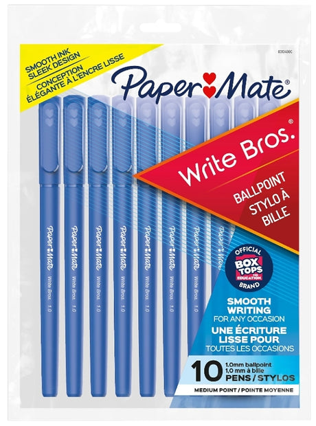 Paper Mate 93134 Stick Pen, Classic, Medium Point Tip, Blue Ink