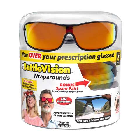 BattleVision Wrap Around Sunglasses 2 pk