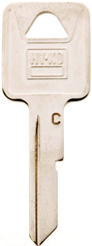 Hy-Ko 11010B50 Key Blank, Brass, Nickel, Pack of 10