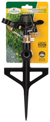 Landscapers Select GS8170 Sprinkler with Step Spike, Female, Round, Zinc