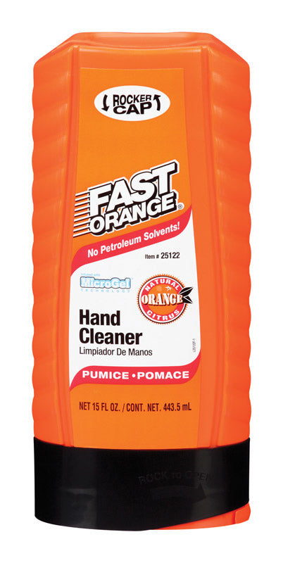 Fast Orange Citrus Scent Pumice Lotion Hand Cleaner 15 oz