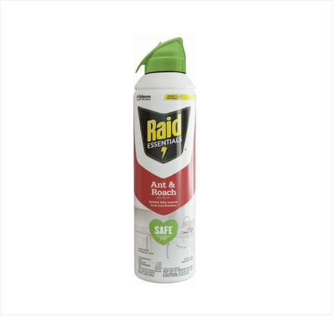 Raid Essentials Organic Ant and Roach Killer Aerosol 10 oz, Pack of 6