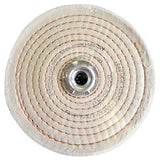 Dico 527-40-6 Buffing Wheel, 6 in Dia, 1/2 in Thick, Spiral Sewn Cotton