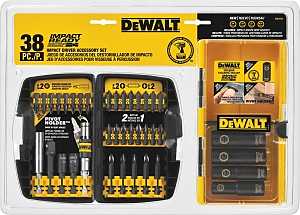 DEWALT DW2169 Accessory Kit, 38-Piece, Steel