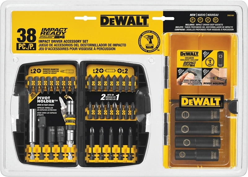 DEWALT DW2169 Accessory Kit, 38-Piece, Steel