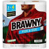 Brawny Pick-A-Size 44375 Paper Towel, 5-1/2 in L, 11 in W, 2-Ply, 2/PK, Pack of 12