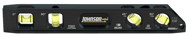 Johnson 1411-0900 Torpedo Level, 9 in L, 4-Vial, Magnetic, Aluminum