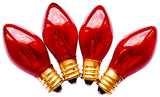 Hometown Holidays 19152 Replacement Bulb, 5 W, Candelabra Lamp Base, Incandescent Lamp, Transparent Red Light