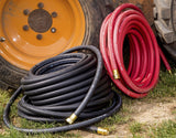 Swan SGC58100 Garden Hose, 100 ft L, Rubber, Black