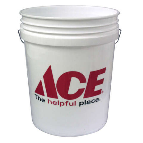 Ace White 5 gal Bucket, Pack of 10