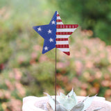 Alpine USA Star Red, White, Blue Metal 24 in. H Outdoor Garden Stake, Pack of 18
