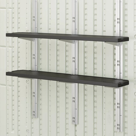Suncast BMSASHELFK1 Storage Shelf Kit, Resin, Black