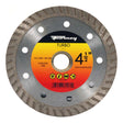 Forney Turbo 4-1/2 in. D X 7/8 in. Diamond Continuous Rim Circular Saw Blade 1 teeth 1 pc