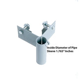 Tommy Docks Gray Steel Outside Corner Bracket