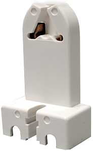 Eaton Wiring Devices 924W-BOX Lamp Holder, Standard, 1.44 in W x 2.37 in H Dimensions, 600 VAC, 660 W, White, Pack of 10