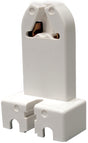 Eaton Wiring Devices 924W-BOX Lamp Holder, Standard, 1.44 in W x 2.37 in H Dimensions, 600 VAC, 660 W, White, Pack of 10
