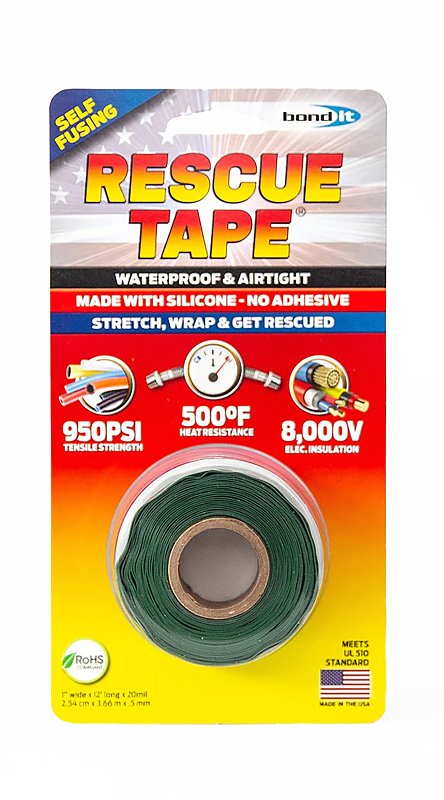 Harbor Products 8533572 Pipe Repair Tape, 12 ft L, 1 in W, Green