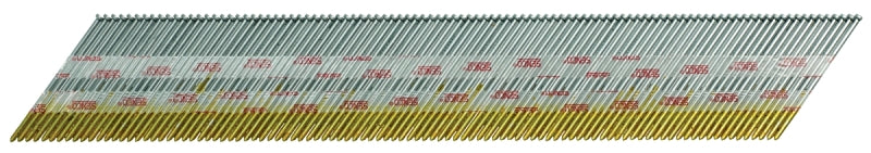 Senco A302509 Finish Nail, Paper Tape Collation, 2-1/2 in L, 15 Gauge, Galvanized Steel, Brad Head, Smooth Shank