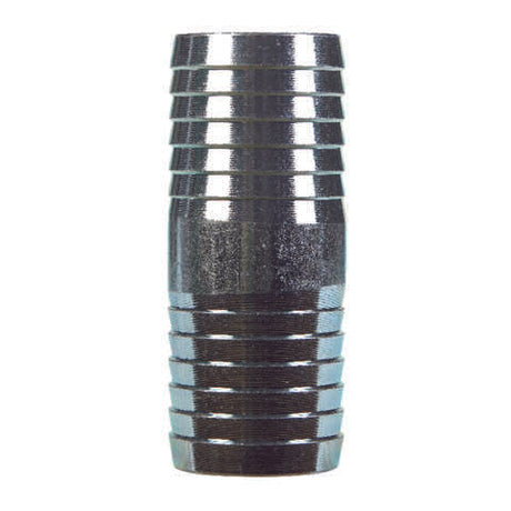 STZ Industries 1-1/4 in. Barb X 1-1/4 in. D Barb Galvanized Steel Coupling