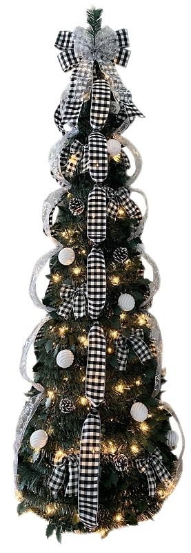 Santas Forest 27861 Popup Tree, Plaid Buffalo, PLT, 6 ft
