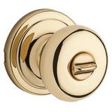 Kwikset Signature Series 730H36ALRCSBX Privacy Door Knob, Polished Brass