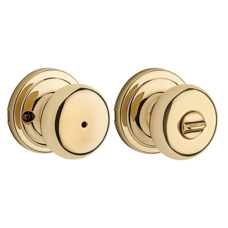 Kwikset Signature Series 730H36ALRCSBX Privacy Door Knob, Polished Brass