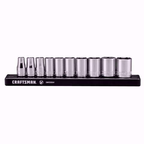 Craftsman V-Series 1/4 in. drive SAE 6 Point Socket Set 10 pc